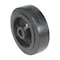Vestil Mold on Rubber Wheel 6x2 Black WHL-MR-6X2 - alternate 3
